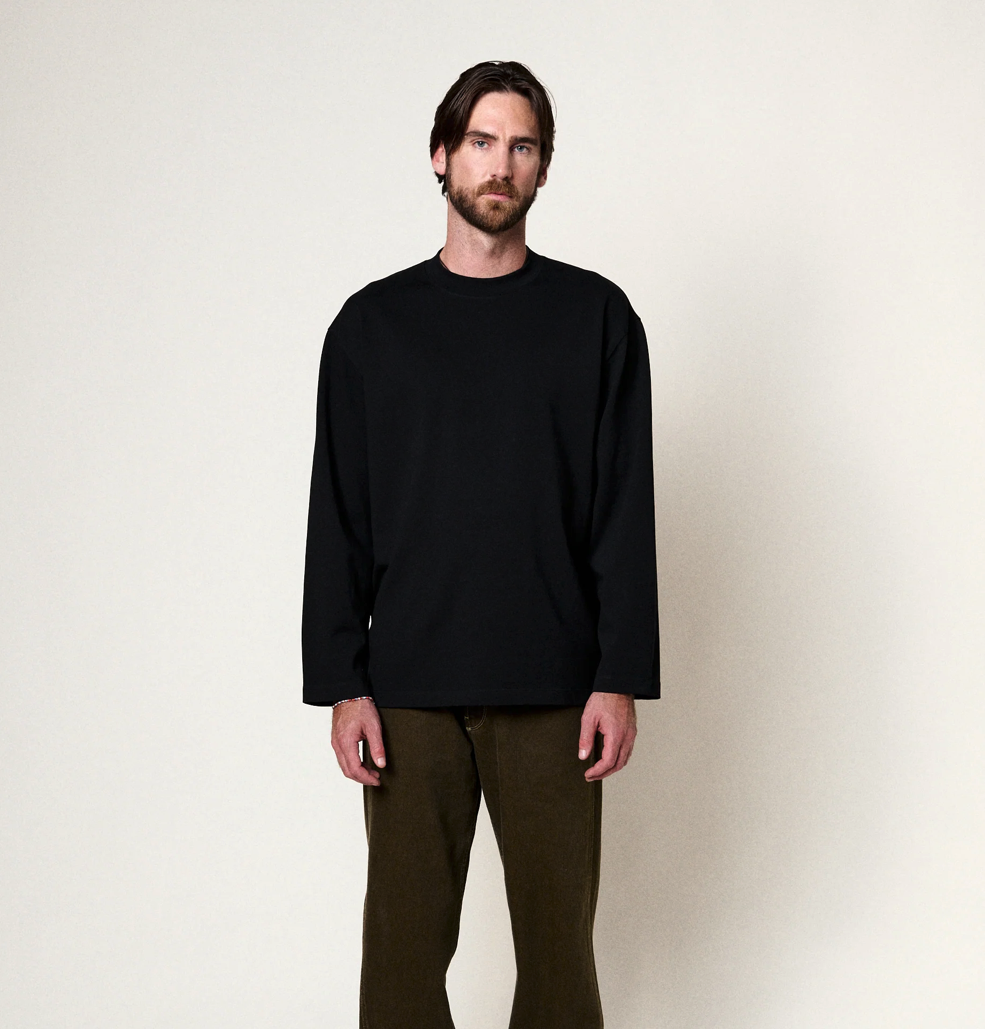 Homecore MKO Long Black Oversized Longsleeve Herren schwarz
